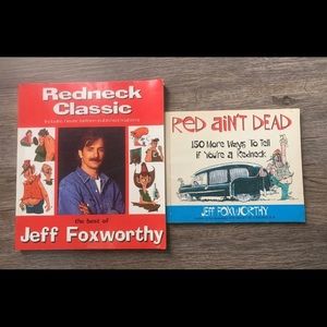 Jeff Foxworthy Books "Redneck Classic" & "Red Ain't Dead"